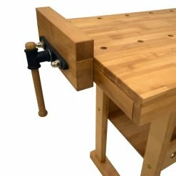 New 😍 54IN. X 21IN. WORKBENCH WITH CAST IRON VISES 👍 -Shop-Essentials sale B3786 2 49574.1578049007