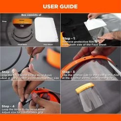 Outlet 😍 SAFETY FACE SHIELD NIH APPROVED 🤩 -Shop-Essentials sale B4105 3 99544.1611688970