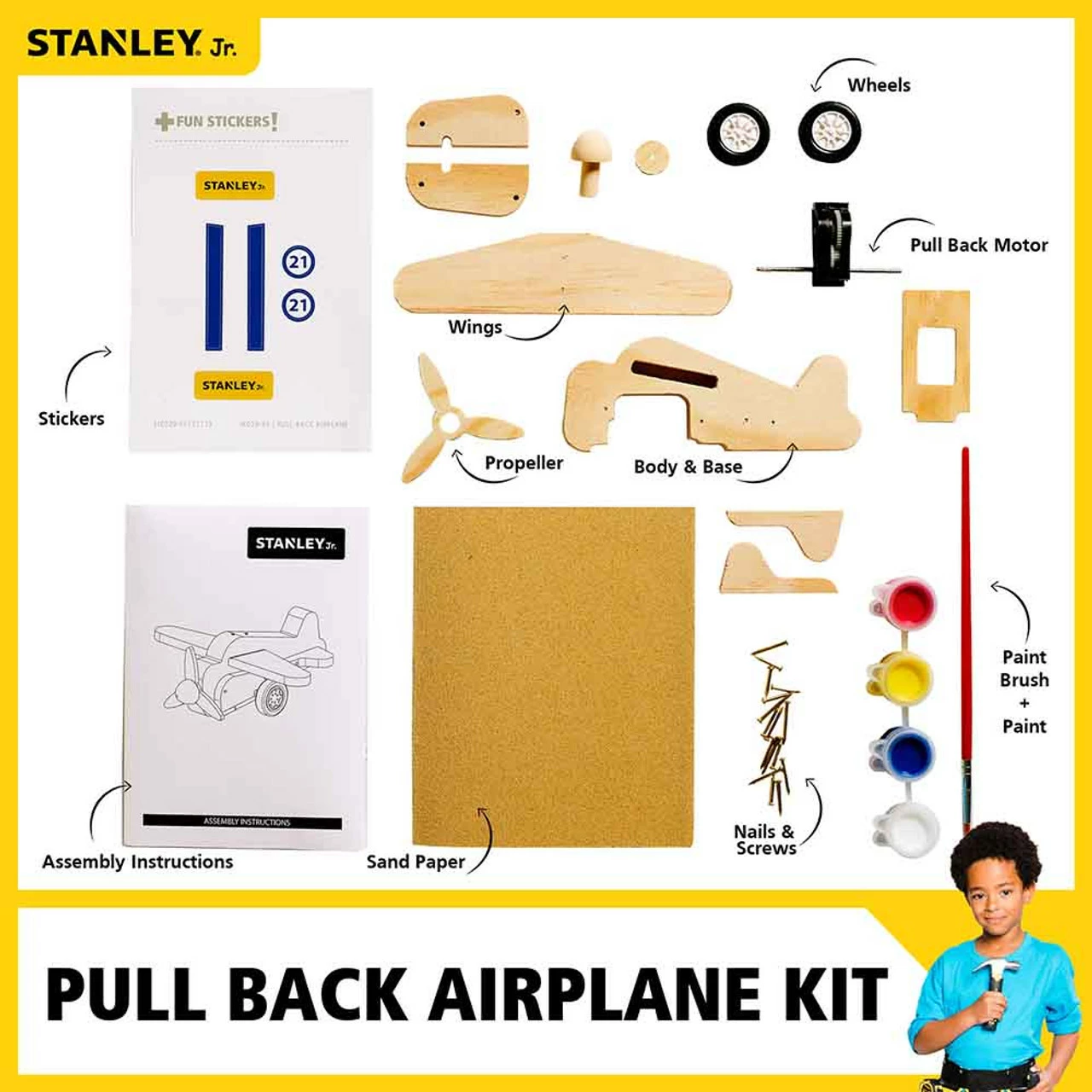 Cheapest โค๏ธ STANLEY JR PULL BACK AIRPLANE KIT ๐ 4 Cheapest โค๏ธ STANLEY JR PULL BACK AIRPLANE KIT ๐ - Image 2