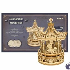 Cheap 🎁 DIY WOODEN MUSIC BOX CAROUSEL ✨
